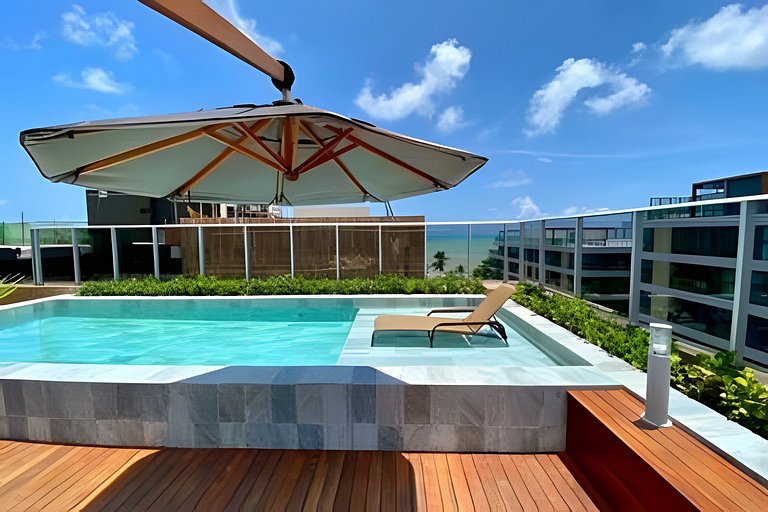 Flat na Praia de Cabo Branco - Vivendas do Mar 503