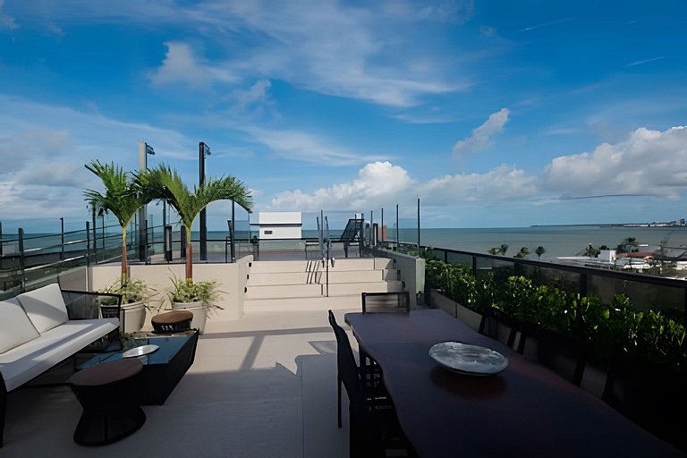 Flat beira mar do Bessa com vista mar - Ozean 402