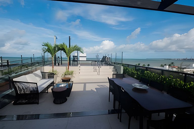 Flat beira mar do Bessa com Jacuzzi - Ozean 006