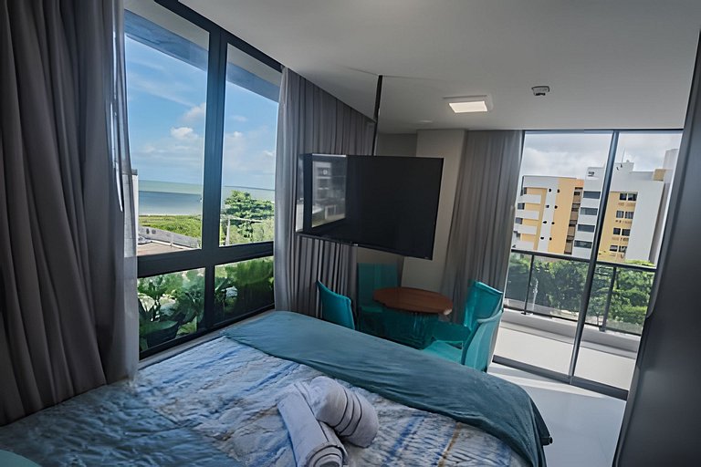 Flat beira mar do Bessa com vista mar - Ozean 402