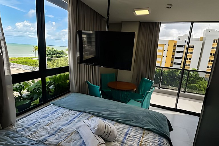 Flat beira mar do Bessa com vista mar - Ozean 402