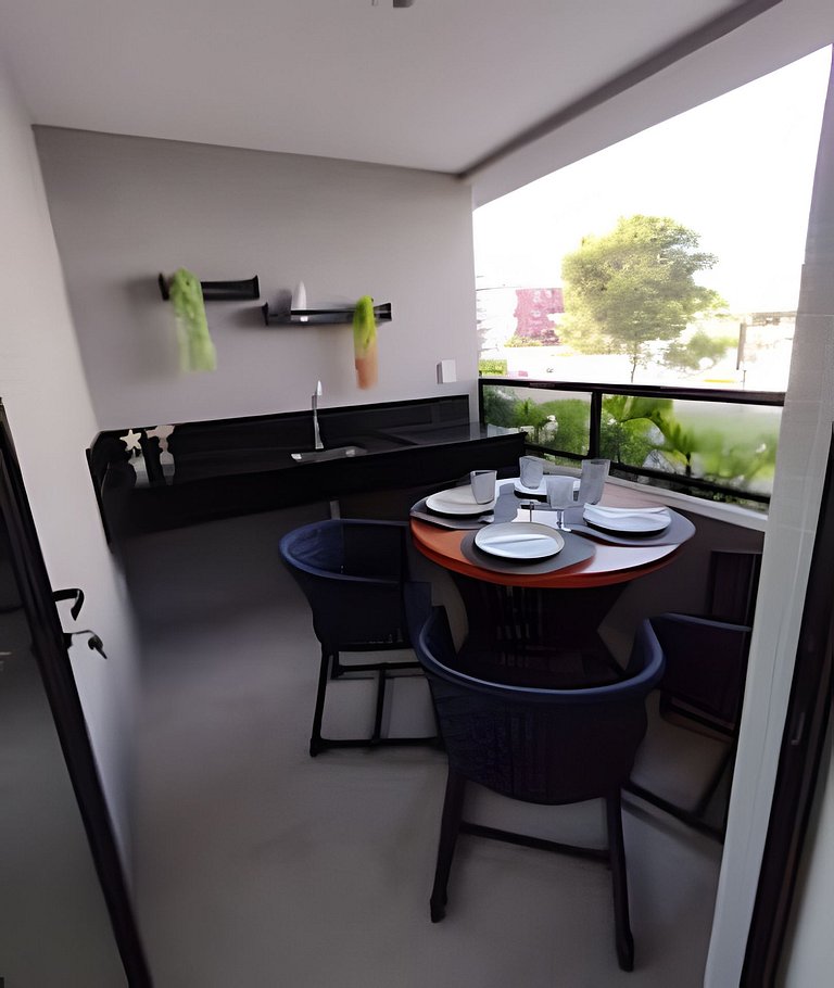 Flat beira mar do Bessa com varanda - Ozean 102