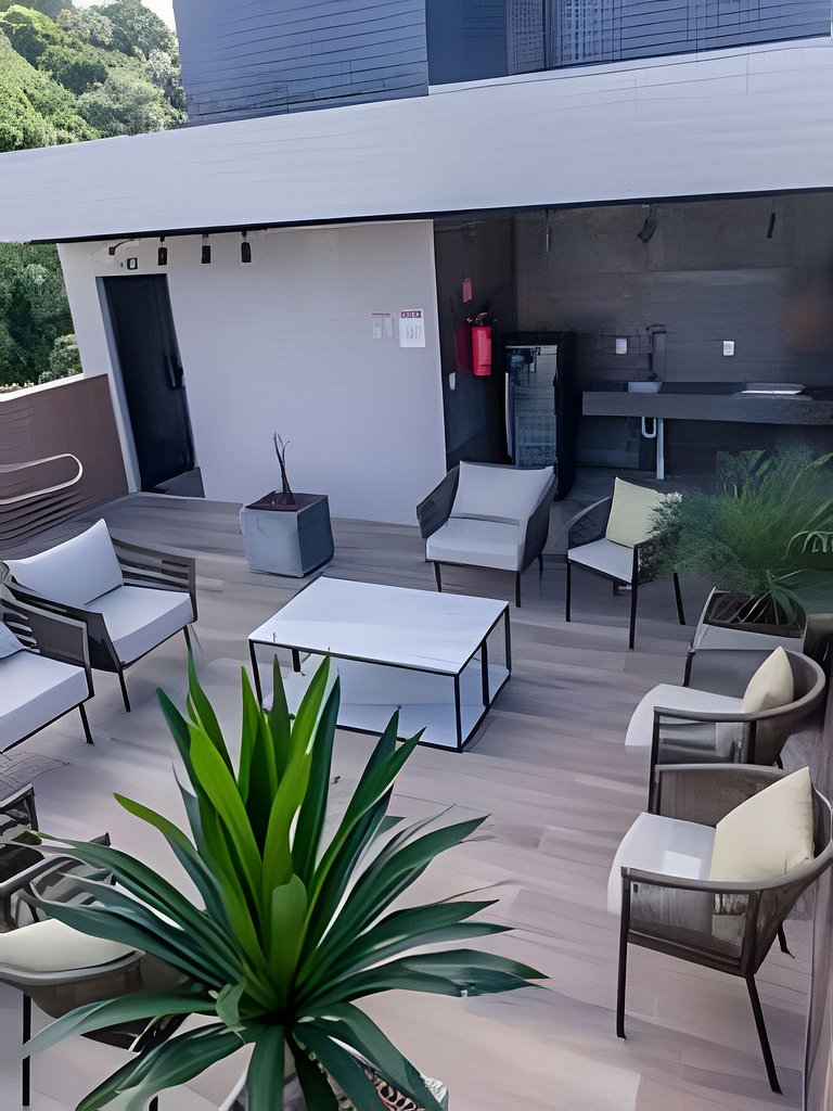 Flat na Praia de Cabo Branco - Vivendas do Mar 204