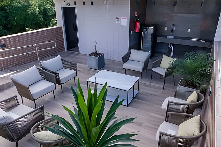 Flat na Praia de Cabo Branco - Vivendas do Mar 204