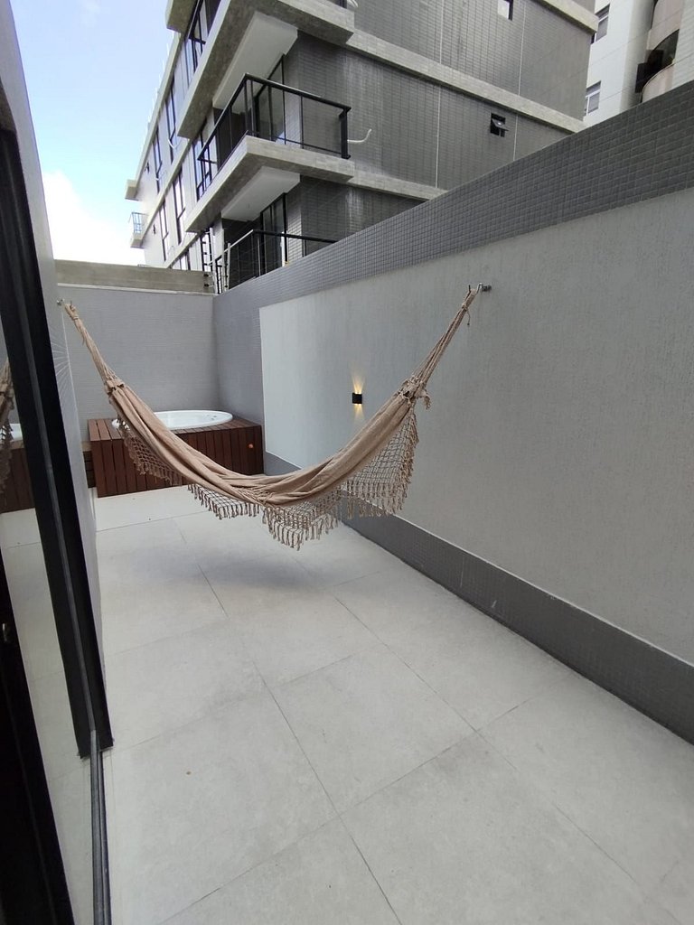 Flat beira mar do Bessa com Jacuzzi - Ozean 005