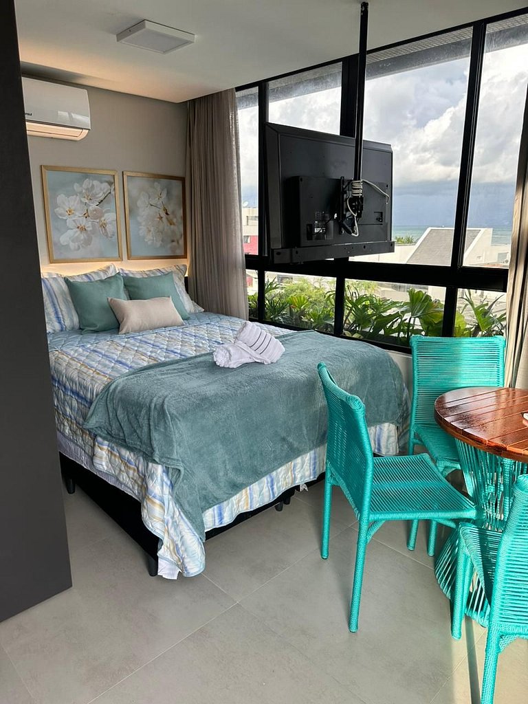 Flat beira mar do Bessa com vista mar - Ozean 402