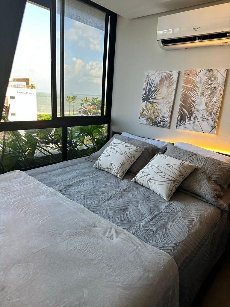 Flat beira mar do Bessa com vista mar - Ozean 401