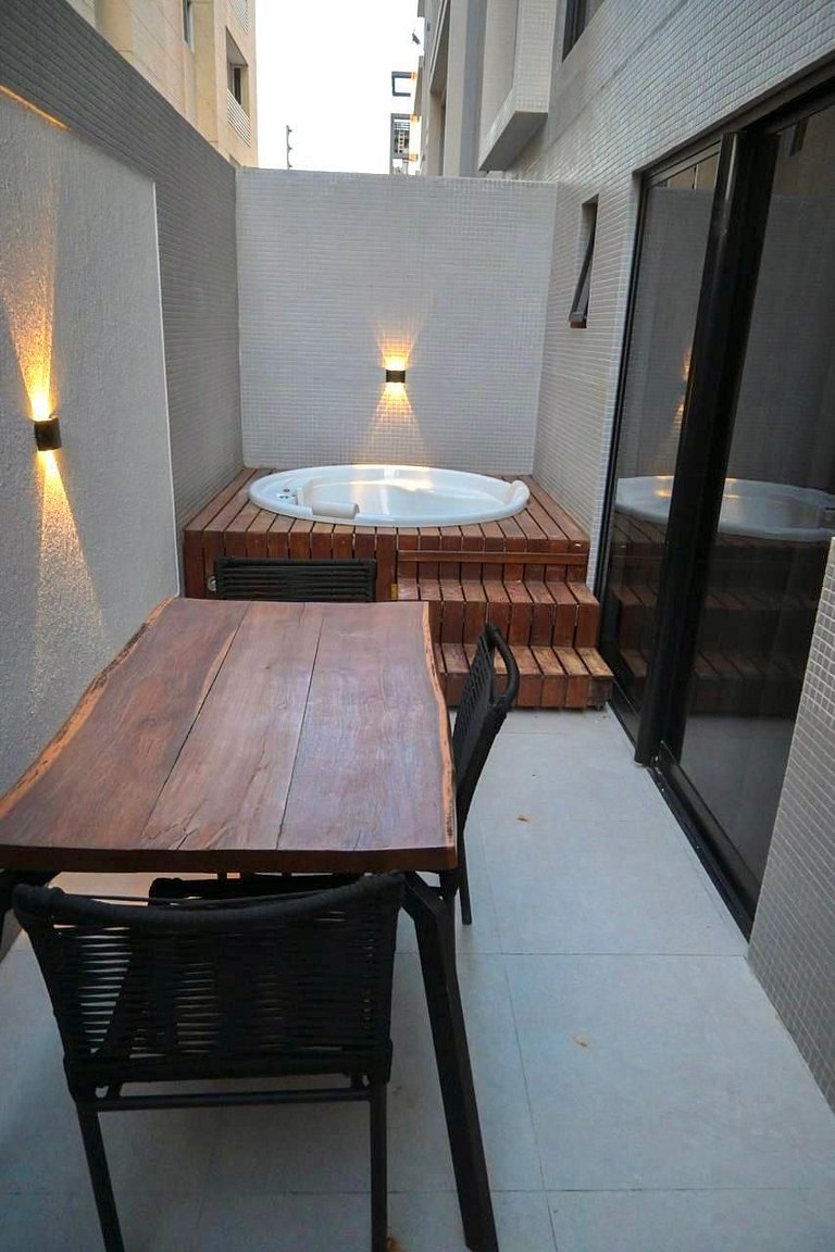 Flat beira mar do Bessa com Jacuzzi - Ozean 003