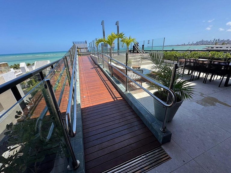 Flat beira mar do Bessa com Jacuzzi - Ozean 003