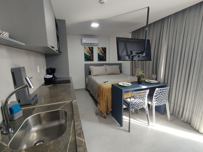 Flat beira mar do Bessa com vista mar - Ozean 408