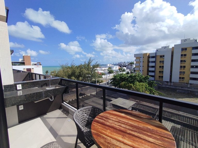 Flat beira mar do Bessa com vista mar - Ozean 408