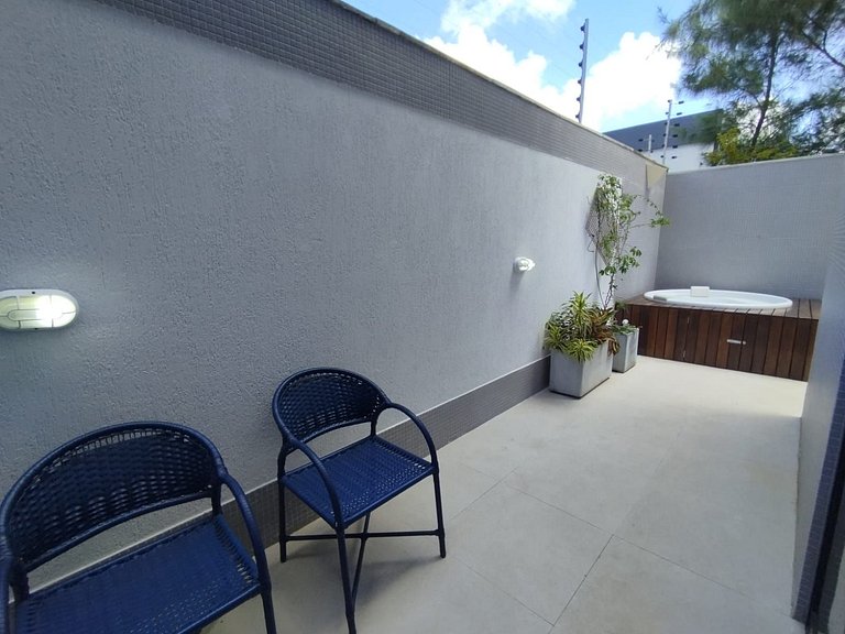 Flat beira mar do Bessa com Jacuzzi - Ozean 006