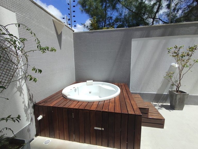Flat beira mar do Bessa com Jacuzzi - Ozean 006